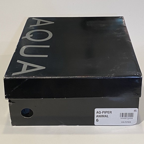 AQUA Womens Sneakers Size 6 Low Top Fashion Animal Print Flatform Lace Up - Picture 6 of 7